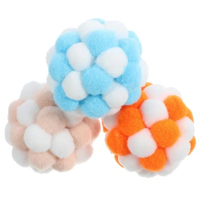 3pcs Cat Toy Balls Interactive Cat Balls Kitten Training Play Ball - Image 1 of 4