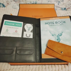 Wundermax Executive Padfolio Portfolio Organizer Planer mit Notizbuch und Geldbörse - Bild 1 von 14