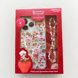 Strawberry Shortcake X Skinny Dip iPhone 13/14 Pro Max Case And Phone Strap NEW - Photo 1 sur 13