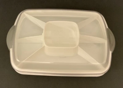 Pampered Chef Chillzanne  Rectangular Vegetable Fruit Server No Deviled Egg Tray - Image 1 of 4