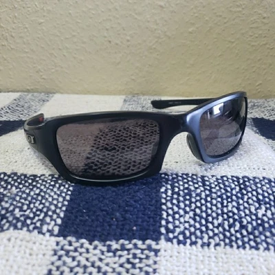 Oakley Fives Squared (4+1)2 Black Wrap Sunglasses OO9238-10 Black Lens 54-20 133 - Image 1 of 4