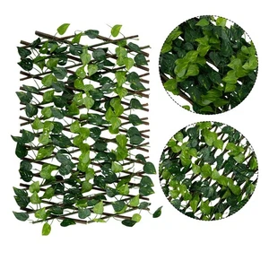 Expanding Spalier Künstliche Blume Gartenwand Blatt Holzzaun Sichtschutz/Schirm - Bild 1 von 19