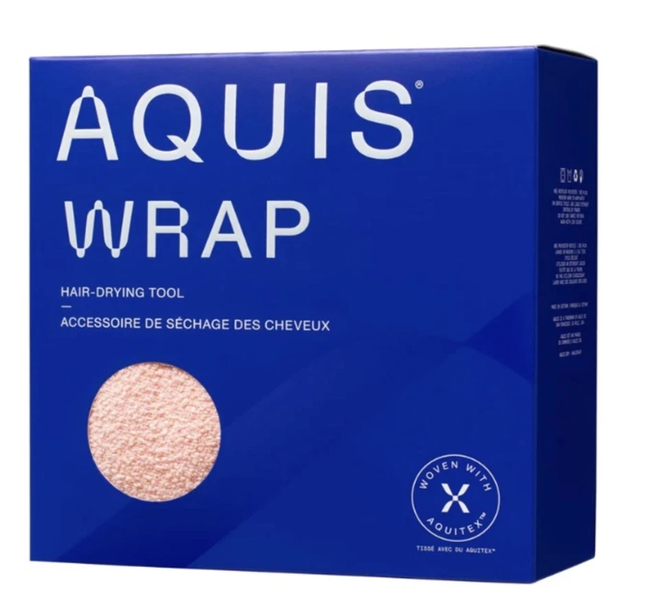 AQUIS Hair Wrap Drying Towel Tool Recycled Microfiber - Lotus Pink