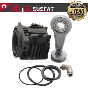 AIR PUMP CYLINDER PISTON RING ROD AIR VALVE FOR VW TOUAREG PORSCHE CAYENNE KIT - Picture 1 of 5