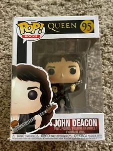Funko Pop Rocks: Figura vinile Queen John Deacon #95 #33728 scatola nuova/danneggiata - Foto 1 di 6