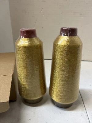 Embroidery Machine Threads Bobbin Thread Gold Qty 2 - Image 1 of 2