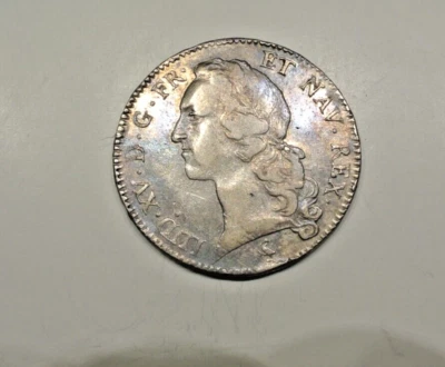 LOUIS XV  ECU SILVER 1769 A TTB/XF45  RARE - Image 1 of 2