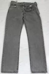 Levi’s 501 Original Jeans Mens 32x32 Gray Stone Wash 100% Cotton Button Fly New - Picture 1 of 11