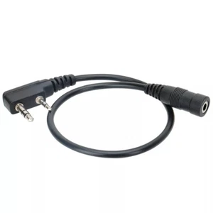 2 Pin to 3.5MM Female Audio Adapter For Baofeng UV5R BF-888S Kenwood TYT Radios - Picture 1 of 6