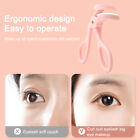 2Pcs Manual Clip Eyelash Curler Pink Travel Wide Angle Partial School Portable