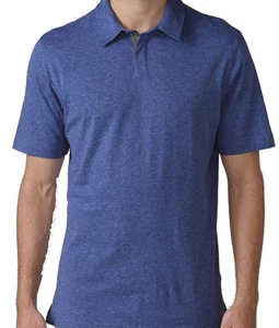 Ashworth Primatec Cotton Linen Piped Polo (M) AE4174 Blue - Picture 1 of 1