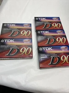 TDK D-60 Cassette Tape - Lot Of 5 - Picture 1 of 3