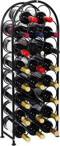 Free Standing Floor Metal Wine Rack Arched 23 Bottle Holder Bar Cellar Kitchen - Picture 1 of 6