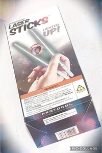New in Box LED Chopsticks Laser Sticks Protocol- Reusable- Lighten Up!-utensil - Picture 1 of 4