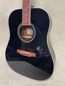 Epiphone Songmaker DR-100 Ebony Acoustic Guitar MINT - Picture 1 of 11