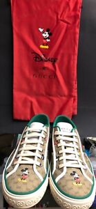 💎 GUCCI X DISNEY SNEAKERS 1977 CANVAS, GUCCI SIZE 9.5 - US 10.5 100% AUTHENTIC!
