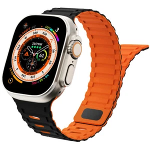 Correa magnética de silicona para Apple Watch Ultra 49 mm 9 8 7 6 Se 5 4 2 38-45 mm correa - Imagen 1 de 25