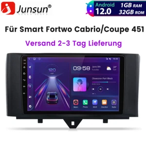 Für Smart Fortwo Cabrio/Coupe 451 2010-2015 Android Autoradio GPS NAVI WIFI DAB+ - Bild 1 von 11