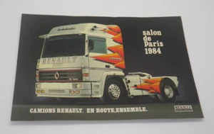 Camions Renault Turboleader - Salon de Paris 1984 - Sticker Autocollant Vintage - Picture 1 of 1