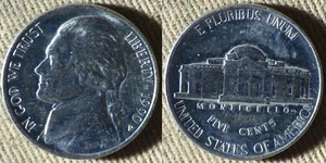 Errors : 1990P Nickel On Proof Planchet IREC347 - Picture 1 of 1