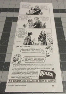 Jabón de lavandería Rinso de colección con estampado original de 1935 - Imagen 1 de 3