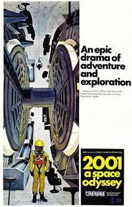 72380 2001 A Space Odyssey Film Sci Fi Kubrick Wand 36x24 POSTER Druck - Bild 1 von 7