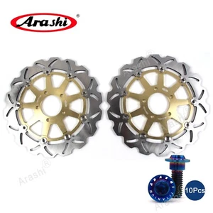 Rotor de disco de freno delantero + pernos M8 aptos para Suzuki GSXR600 1997-2003 TL1000S 1997-2001 - Imagen 1 de 15