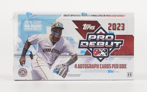 2023 Topps Pro Debut Baseball Hobby Box 4 AUTOS - We Ship Worldwide