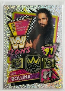 2021 Topps Chrome WWE Slam Attax - SETH ROLLINS WWE Icons Speckle Refractor #182 - Imagen 1 de 1