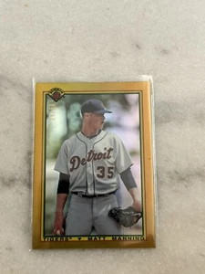 2019 Bowman Chrome Matt Manning 1990 rifrattore oro RC #/50 #90B-MM Tigers - Foto 1 di 2