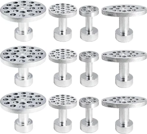 12Pcs Paintless Dent Repair Tool Aluminum Glue Puller Tabs Paintless Dent Repair - Picture 1 of 12