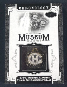 2018-19 UD Chronology Relic Montreal Canadiens 1976-77 Championship Pendant 1/1 - Picture 1 of 9