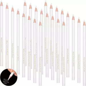 Sewing White Fabric Pencil Bulk 24 PCS Dress Marker Tailor Pencil Water Soluble - Picture 1 of 6