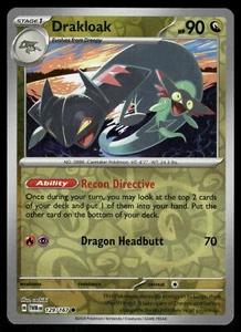 Drakloak Reverse Holo 129/167 SV06: Twilight Masquerade Pokemon - Bild 1 von 2