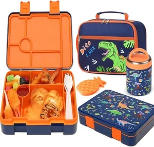 Bevalsa Kids Bento Lunch Box with 6 Compartment, Stainless Steel Termos Hot Food - Picture 1 of 7