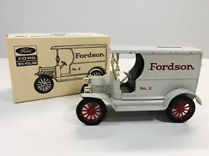 Camión lateral Ertl banco de monedas Fordson panel frontal abierto número 306 - Imagen 1 de 15