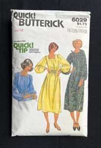 Butterick 6029 Misses Dress, Top, Scarf & Belt Vintage 1979 Pattern size 12 Cut - Picture 1 of 2