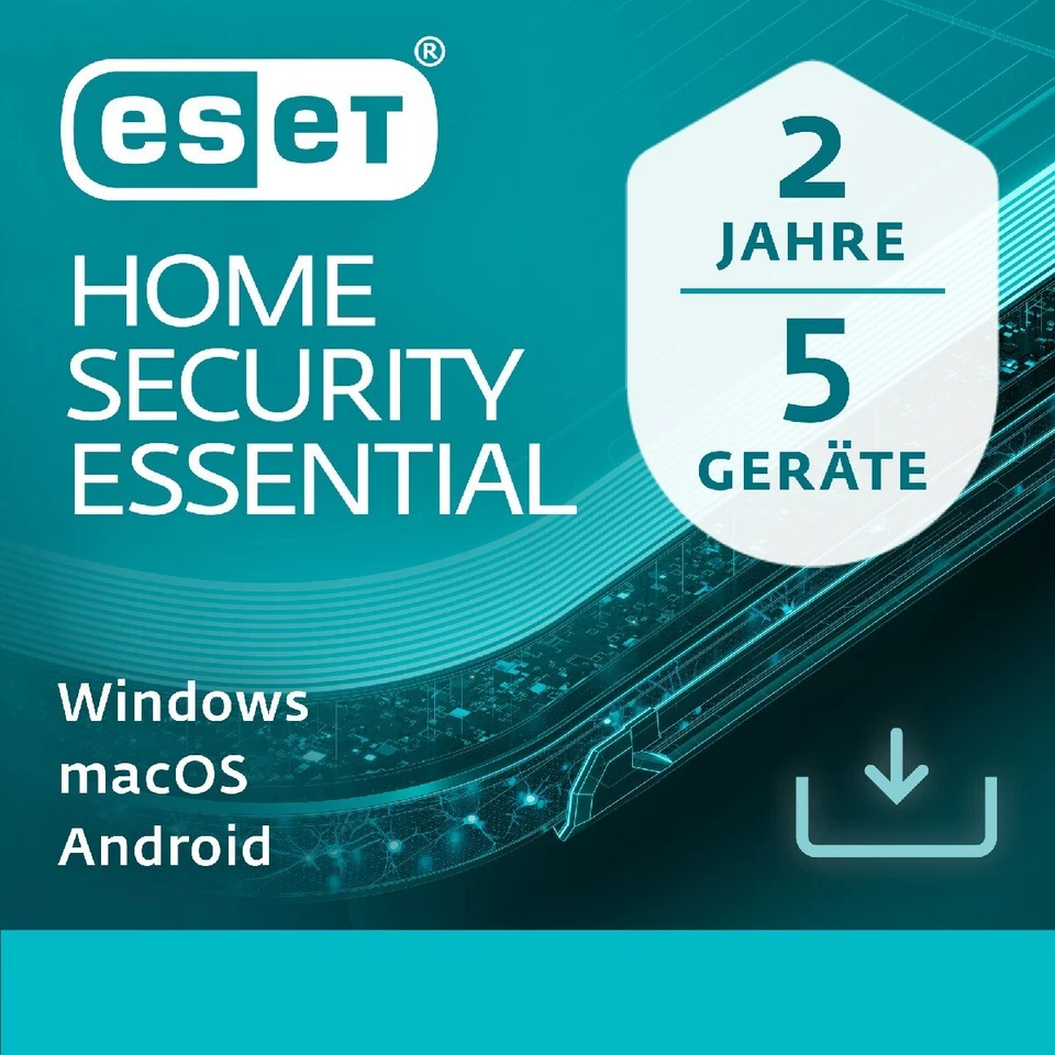 ESET Home Security Essential (2024) 5 Geräte 2 Jahre PC/Mac/Android Download NEU - Bild 1 von 1