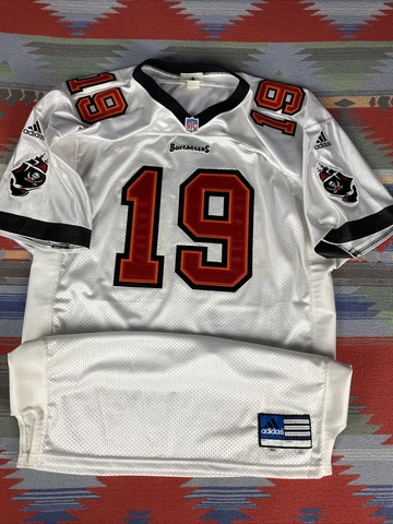 Keyshawn Johnson Tampa Bay Buccaneers Adidas Game Jersey 2000 Season Authentic Cover
