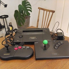 SNK Neo Geo Neogeo AES ROM Console with Stick Controller x2 Set Tesed
