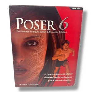 RARE Curious Labs Poser 6 3D Figure Design & Animation Windows Software CIB - Picture 1 of 9