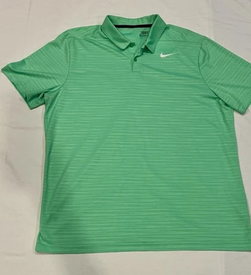 Camisa polo Nike Golf Dri-Fit para hombre XL verde lima claro Foto 1 de 3