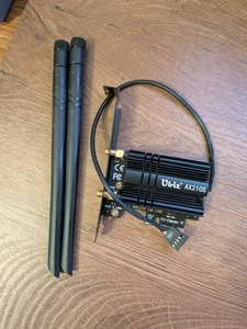 Adaptador inalámbrico WiFi Tarjeta WiFi Ubit AX210S WiFi 6E 6GHz PCIe Tri Banda 5400Mbps - Imagen 1 de 5