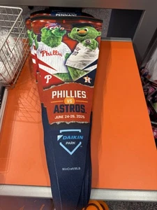 Houston Astros Phillies 6/24-26 2025 Series Pennant Orbit Phanatic Brand New - Picture 1 of 1