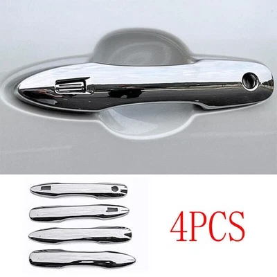 Capa de maçaneta de porta inteligente lateral externa cromada para Toyota Venza Harrier 2021~2023 - Imagem 1 de 4