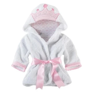 Soft And Warm Bath Robe For Newborn Baby Exquisite Clothing Details White - Picture 1 of 7