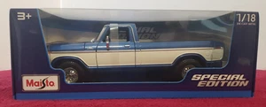 Maisto Special Edition_1979 Ford F150 Ranger Pick-Up Truck_blau/weiß_1/18_Neu! - Bild 1 von 9