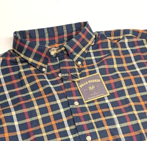 Bills Khakis XXL Button-Down-Hemd marineblau bunt kariert Baumwolle Langarm neu mit Etikett USA - Bild 1 von 8