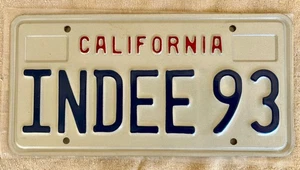 NOS California passenger car license plate, single 1993 Camaro Z28 Indy Pace Car - Picture 1 of 4