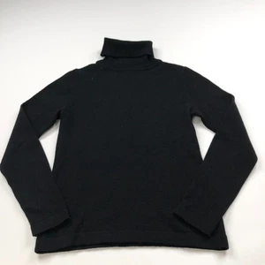 Olivia & Grace Small 100% Cashmere Women's Pullover Turtleneck Sweater Black - Picture 1 of 7